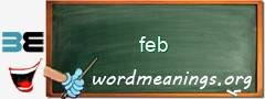 WordMeaning blackboard for feb